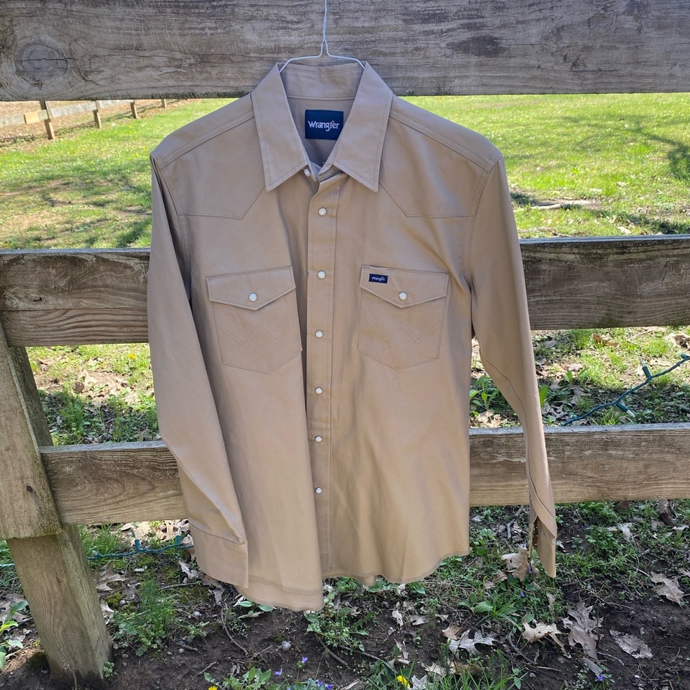 Wrangler Men's Pearl Snap Large